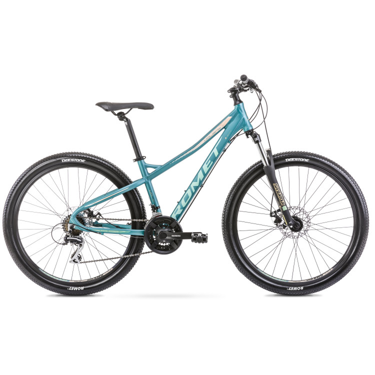 Horský Bicykel 27,5 Romet Jolene 7,1 tyrkysový hliníkový 15"